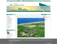 Tablet Screenshot of bovbjergcamping.dk